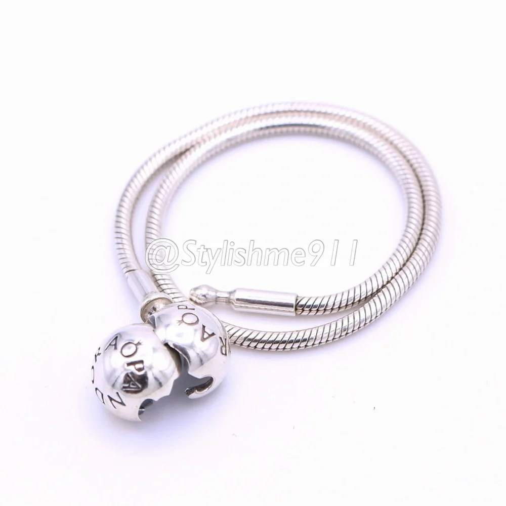 Authentic PANDORA Sterling Silver ESSENCE Bracelet with Pandora Clasp - Picture 5 of 9